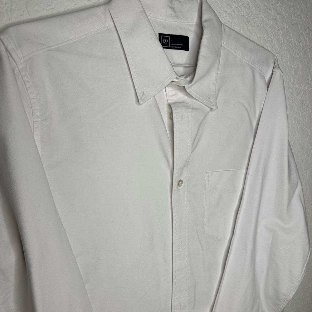 Gap Men’s Oxford Shirt | Size L | White